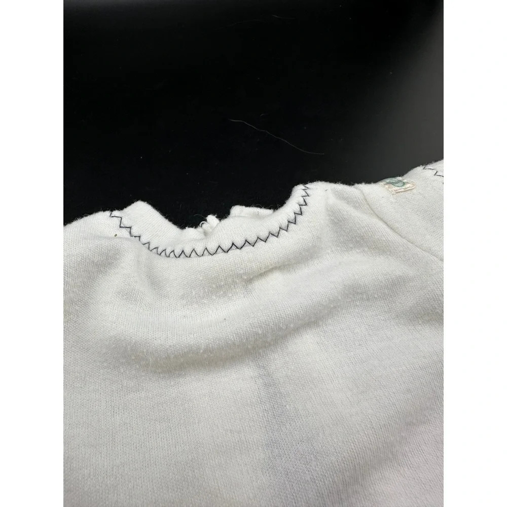 Coleco Cabbage Patch Kids 1980s White Shirt Navy Trim Boys Vtg 1983 Doll clothes